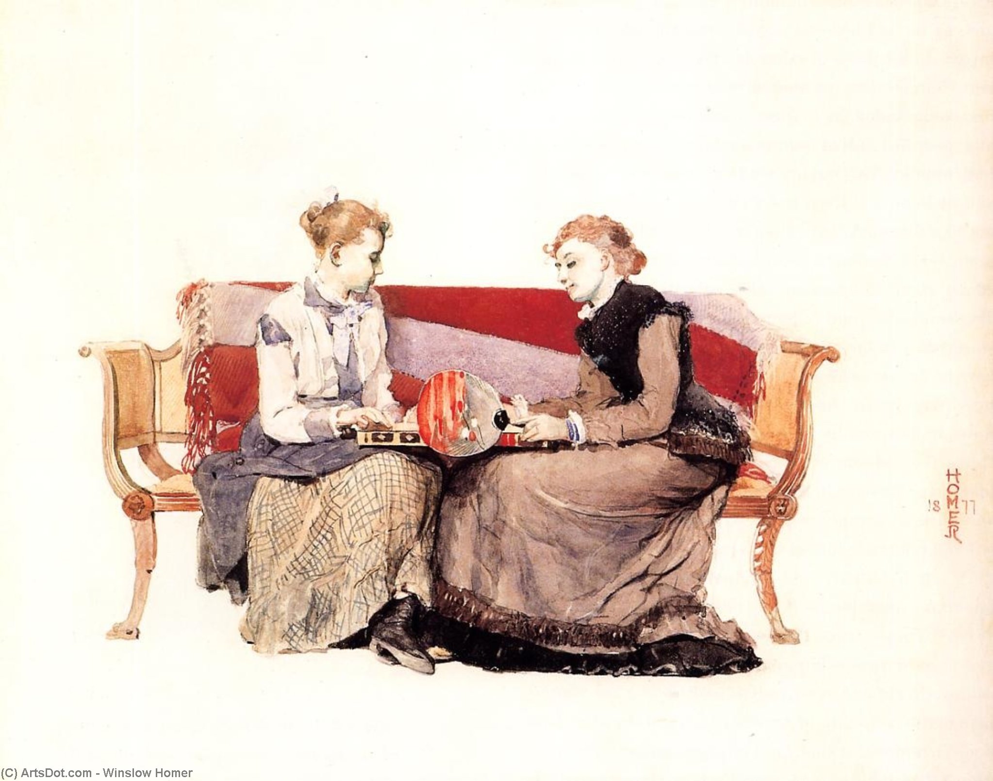 Wikioo.org – L'Enciclopedia delle Belle Arti - Pittura, Opere di Winslow Homer - Backgammon