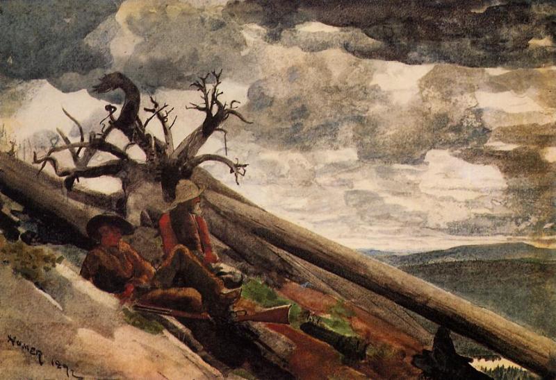 Wikioo.org – L'Encyclopédie des Beaux Arts - Peinture, Oeuvre de Winslow Homer - Burnt Montagne