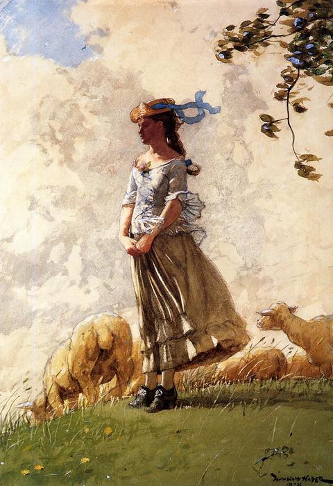 Wikioo.org - Encyklopedia Sztuk Pięknych - Malarstwo, Grafika Winslow Homer - Fresh Air