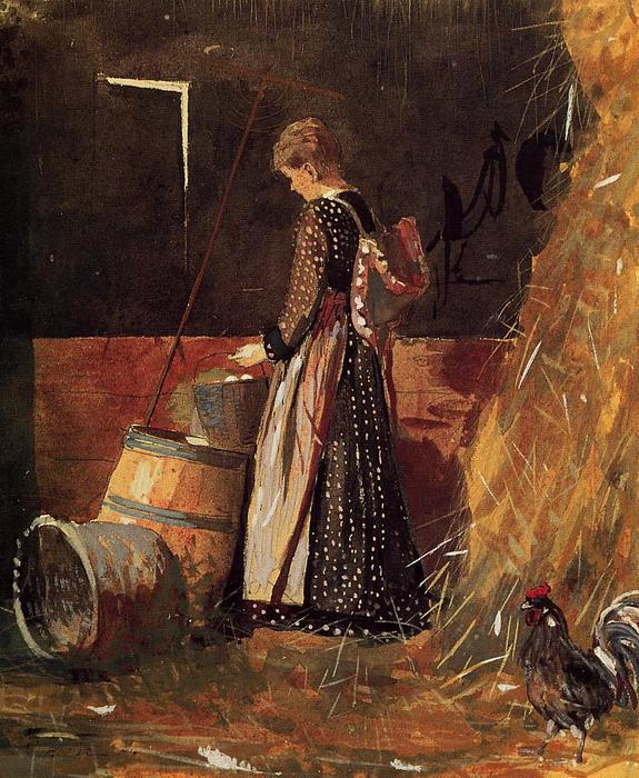 WikiOO.org – 美術百科全書 - 繪畫，作品 Winslow Homer - 新鲜 鸡蛋