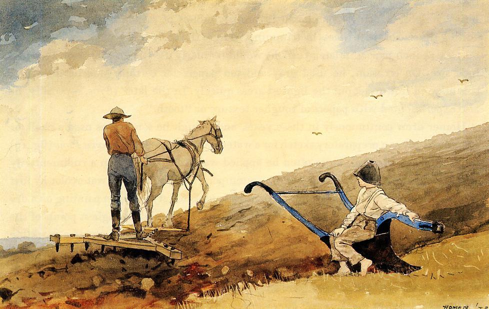 WikiOO.org - Encyclopedia of Fine Arts - Maalaus, taideteos Winslow Homer - Harrowing