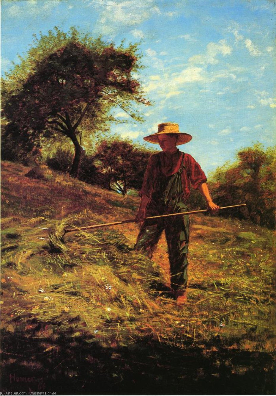 Wikioo.org - The Encyclopedia of Fine Arts - Painting, Artwork by Winslow Homer - Haymaking