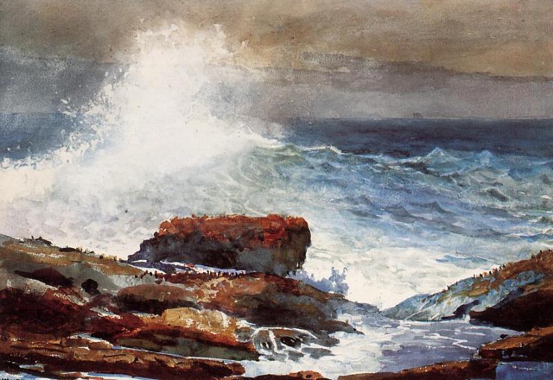 WikiOO.org - دایره المعارف هنرهای زیبا - نقاشی، آثار هنری Winslow Homer - Incoming Tide