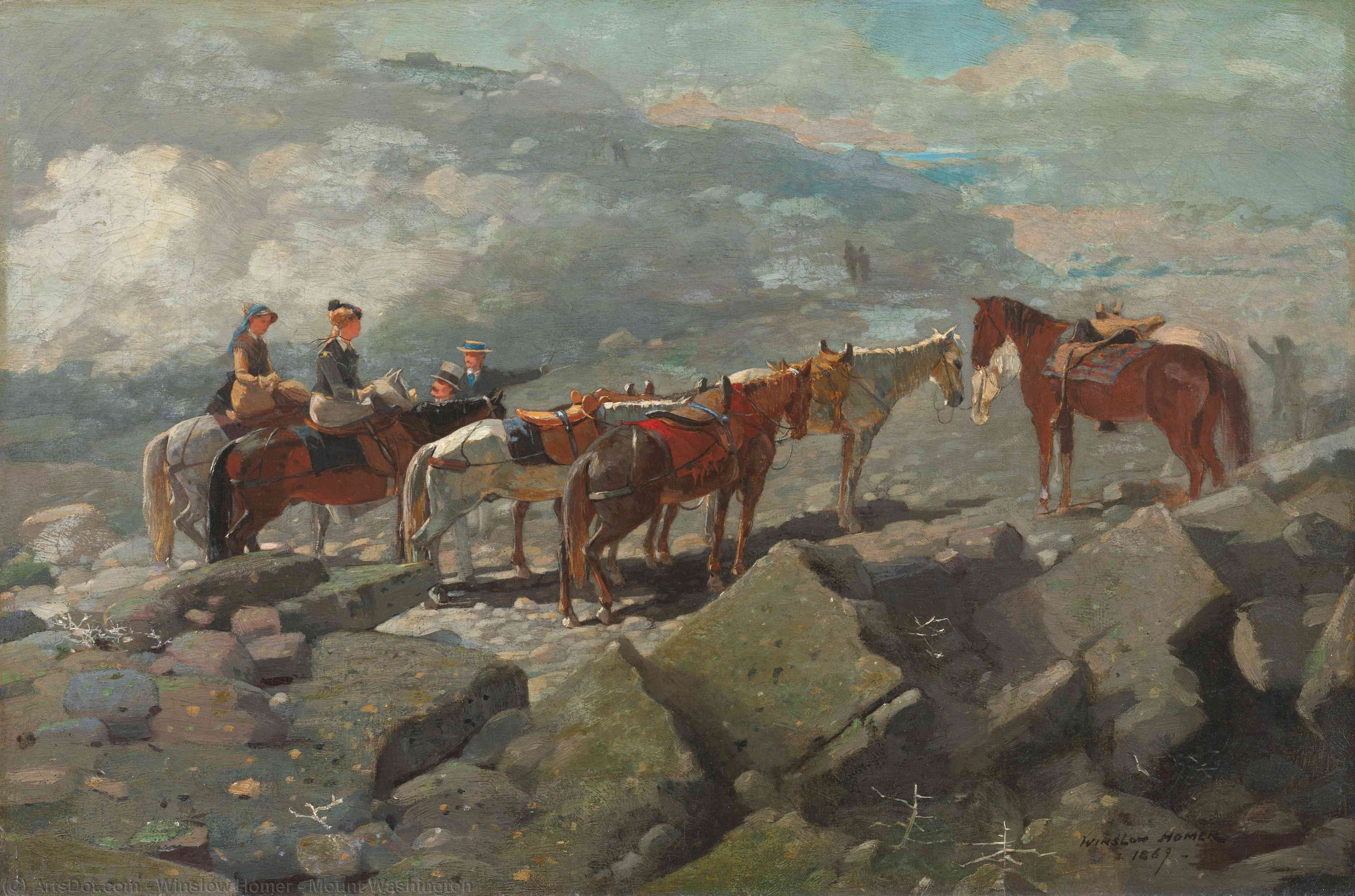 Wikioo.org - Die Enzyklopädie bildender Kunst - Malerei, Kunstwerk von Winslow Homer - berg washington