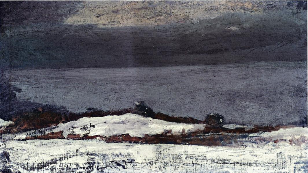 WikiOO.org - Encyclopedia of Fine Arts - Malba, Artwork Winslow Homer - Prout's Neck in Winter