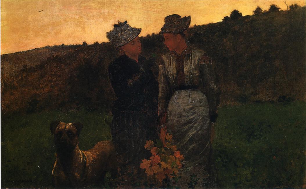 WikiOO.org - Encyclopedia of Fine Arts - Maleri, Artwork Winslow Homer - Rab and the Girls