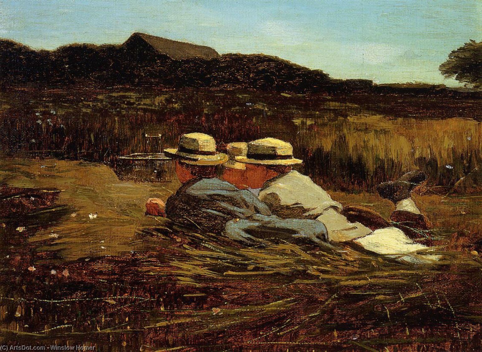 WikiOO.org – 美術百科全書 - 繪畫，作品 Winslow Homer - 鸟捕手