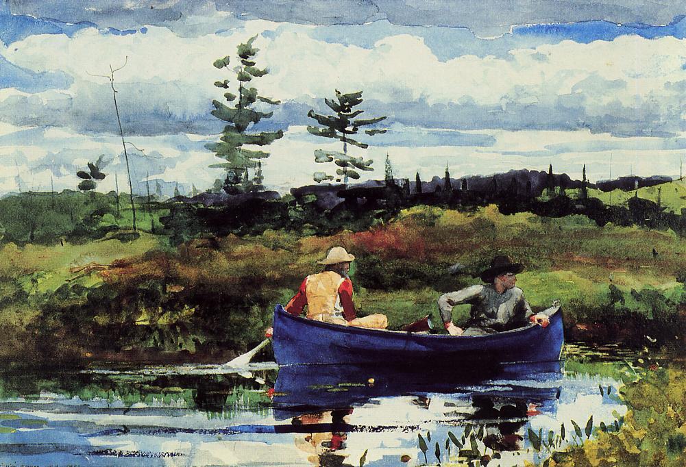 WikiOO.org - Enciclopédia das Belas Artes - Pintura, Arte por Winslow Homer - The Blue Boat