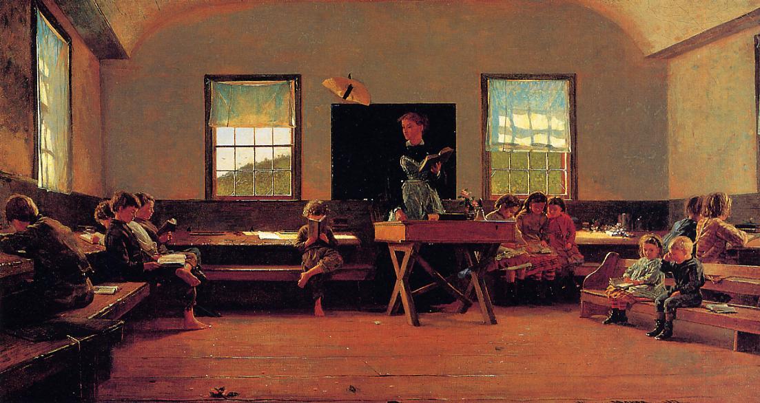 Wikioo.org - The Encyclopedia of Fine Arts - Painting, Artwork by Winslow Homer - The Country School