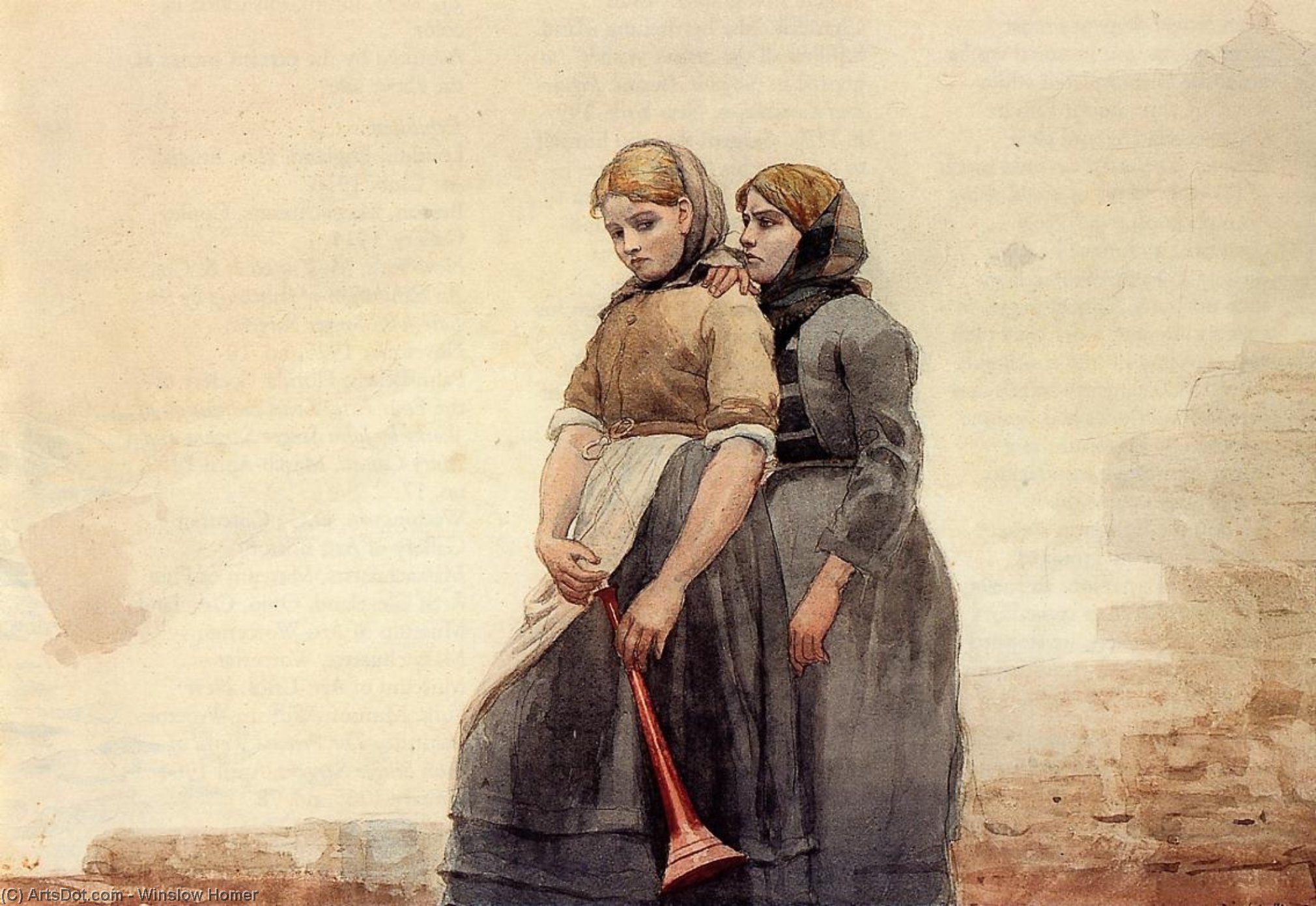 Wikioo.org – L'Enciclopedia delle Belle Arti - Pittura, Opere di Winslow Homer - il nebbia corno