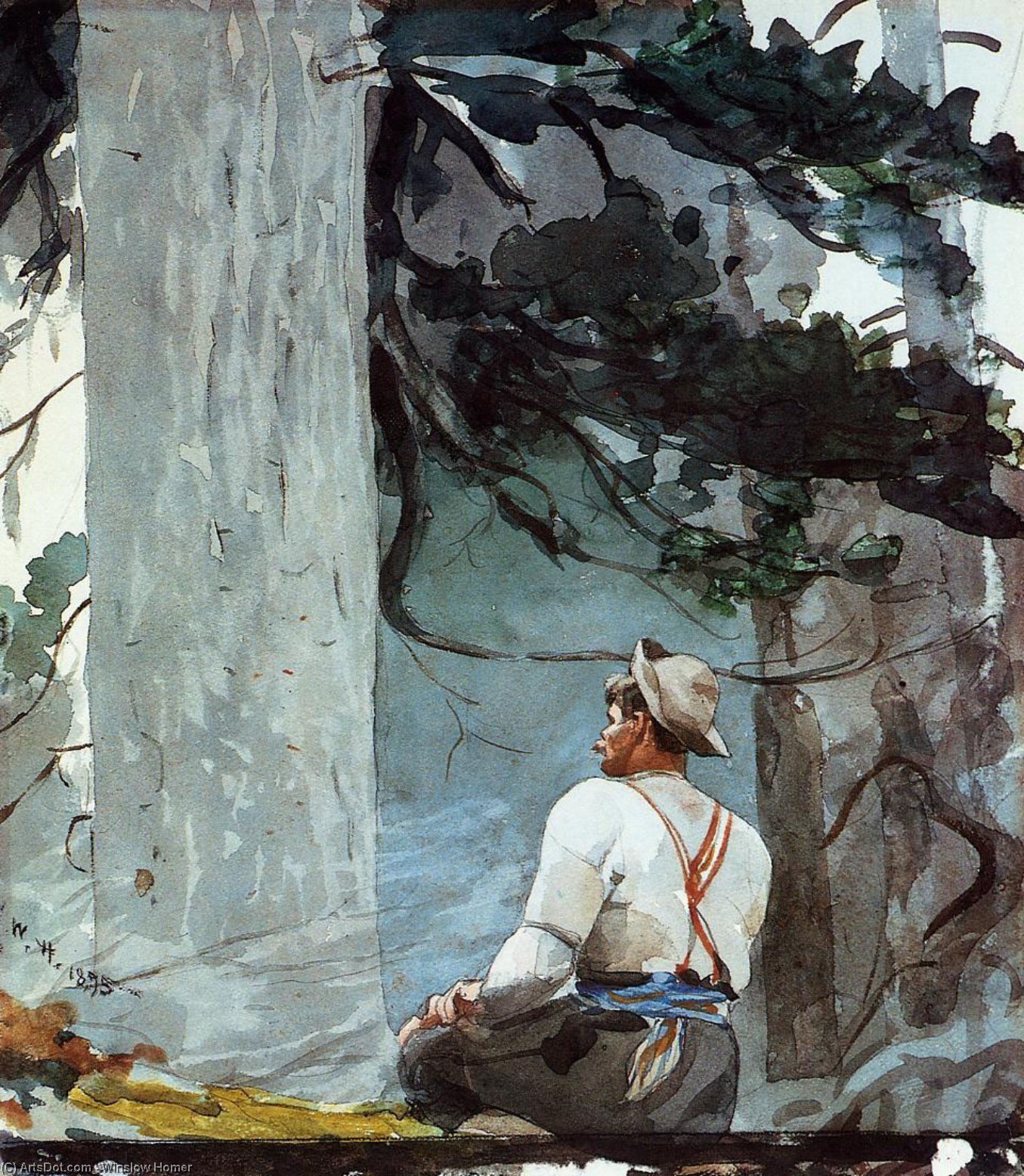WikiOO.org - Encyclopedia of Fine Arts - Lukisan, Artwork Winslow Homer - The Guide