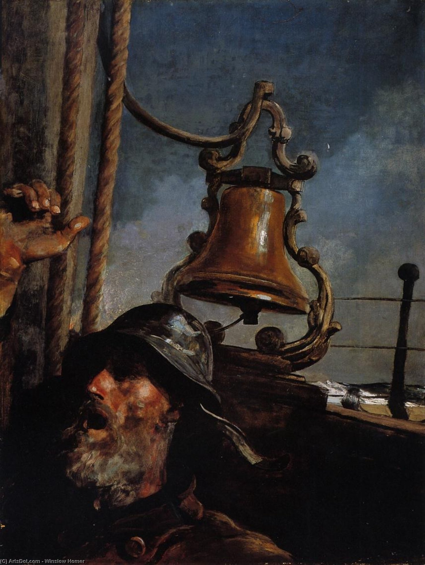 Wikioo.org – La Enciclopedia de las Bellas Artes - Pintura, Obras de arte de Winslow Homer - el puesto de observación - 'All's Well'