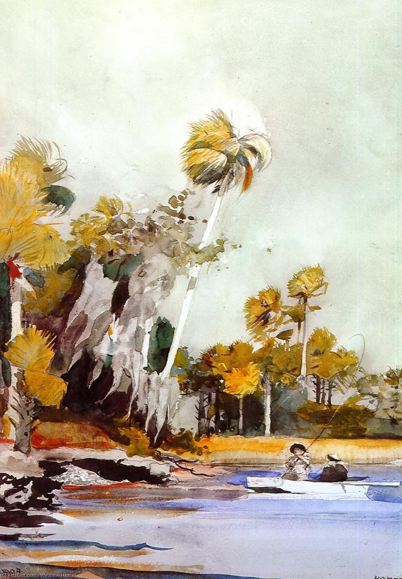 Wikioo.org - Encyklopedia Sztuk Pięknych - Malarstwo, Grafika Winslow Homer - The Shell Heap