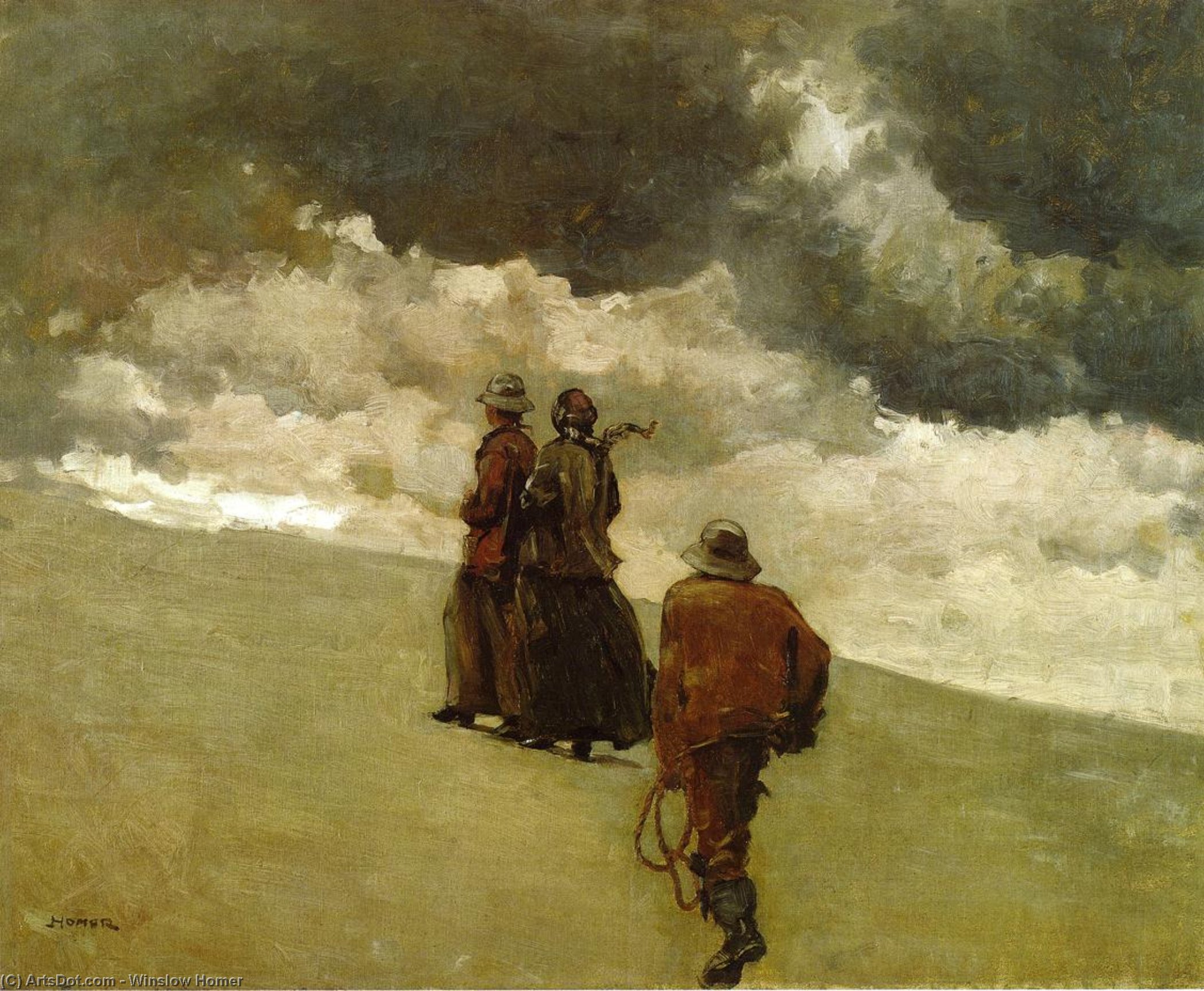 Wikioo.org - The Encyclopedia of Fine Arts - Painting, Artwork by Winslow Homer - To the Rescue