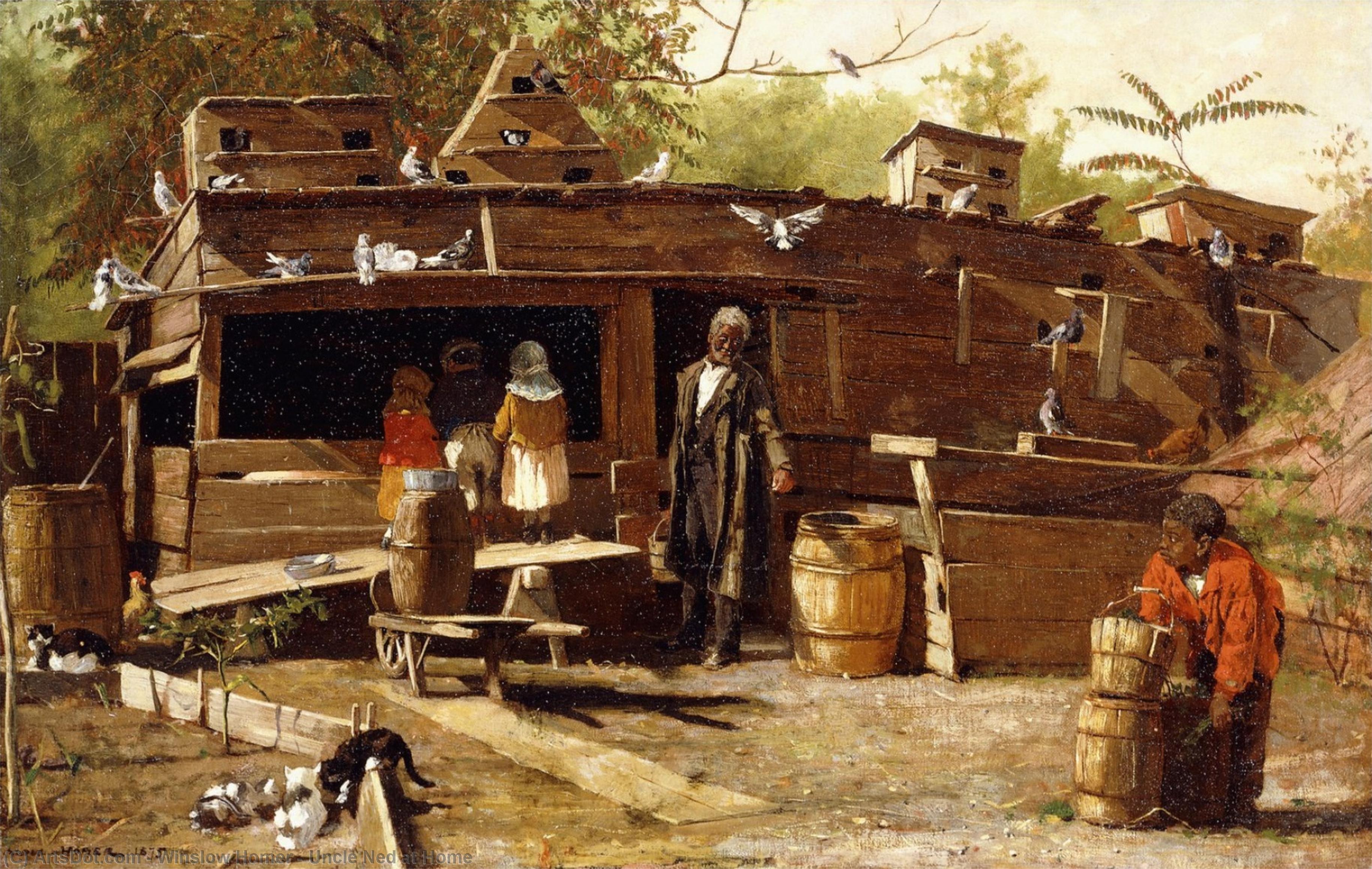 Wikioo.org – L'Enciclopedia delle Belle Arti - Pittura, Opere di Winslow Homer - Zio Ned a casa