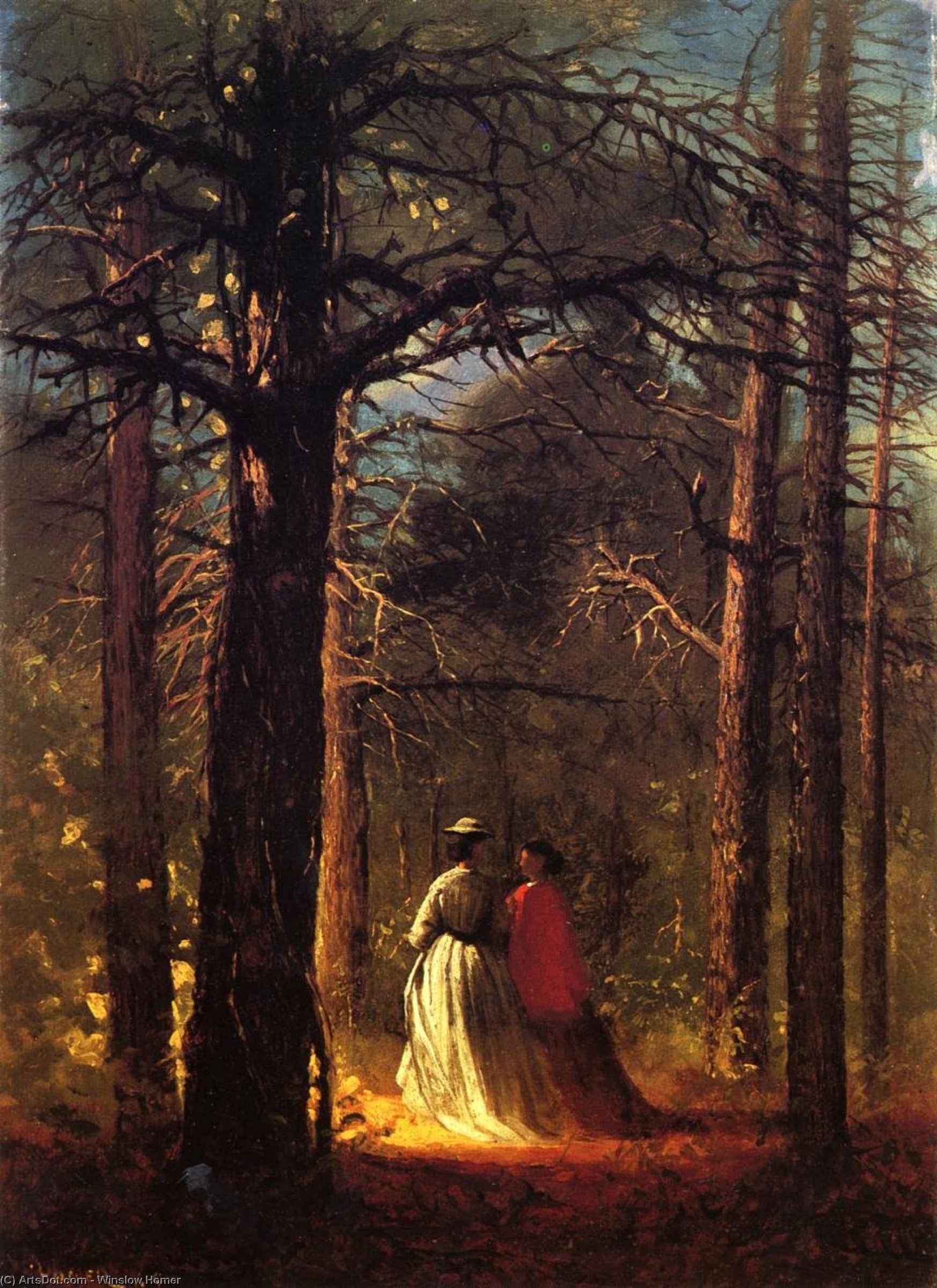 Wikioo.org - The Encyclopedia of Fine Arts - Painting, Artwork by Winslow Homer - Waverly Oaks