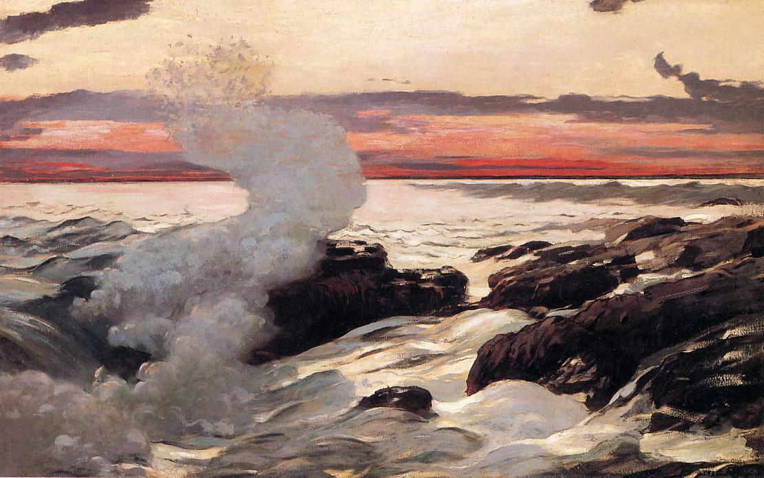 Wikioo.org - The Encyclopedia of Fine Arts - Painting, Artwork by Winslow Homer - West Point, Prout's Neck