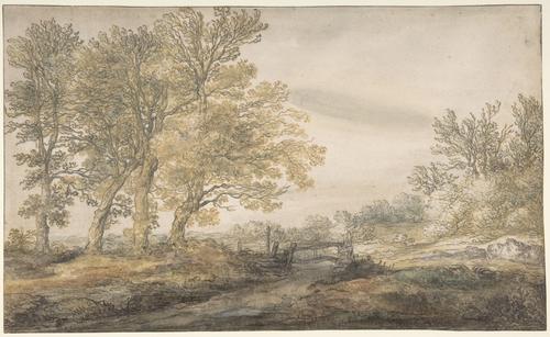 Wikioo.org - The Encyclopedia of Fine Arts - Painting, Artwork by Aelbert Jacobsz Cuyp - Landscape with Trees