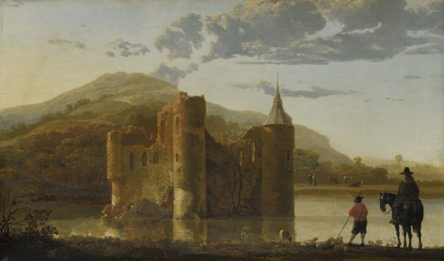 WikiOO.org - Encyclopedia of Fine Arts - Maalaus, taideteos Aelbert Jacobsz Cuyp - Ubbergen-Castle