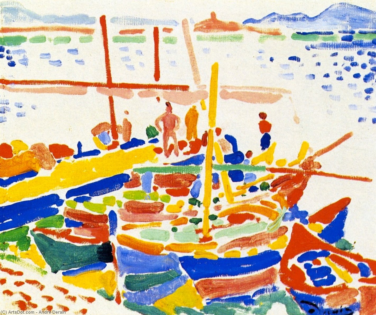 Wikoo.org - موسوعة الفنون الجميلة - اللوحة، العمل الفني André Derain - Collioure