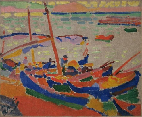 Wikioo.org - The Encyclopedia of Fine Arts - Painting, Artwork by André Derain - Fishing Boats, Collioure 1