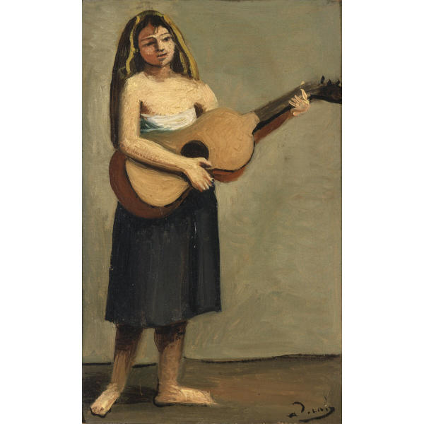 WikiOO.org - Encyclopedia of Fine Arts - Maľba, Artwork André Derain - Guitarist