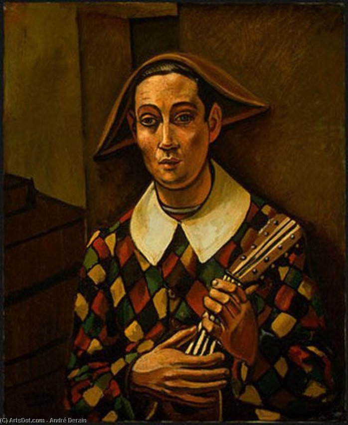 Wikioo.org - The Encyclopedia of Fine Arts - Painting, Artwork by André Derain - Harlequin