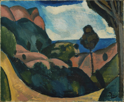 Wikioo.org - สารานุกรมวิจิตรศิลป์ - จิตรกรรม André Derain - Landscape near Cassis