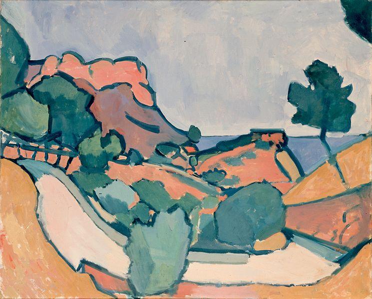 Wikioo.org - สารานุกรมวิจิตรศิลป์ - จิตรกรรม André Derain - Road in the mountains