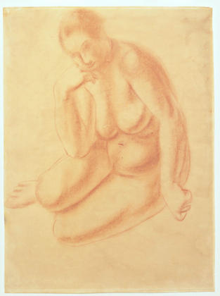 WikiOO.org - Encyclopedia of Fine Arts - Målning, konstverk André Derain - Seated Nude