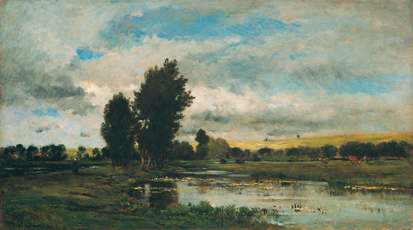 WikiOO.org – 美術百科全書 - 繪畫，作品 Charles François Daubigny -  法国  河 场景