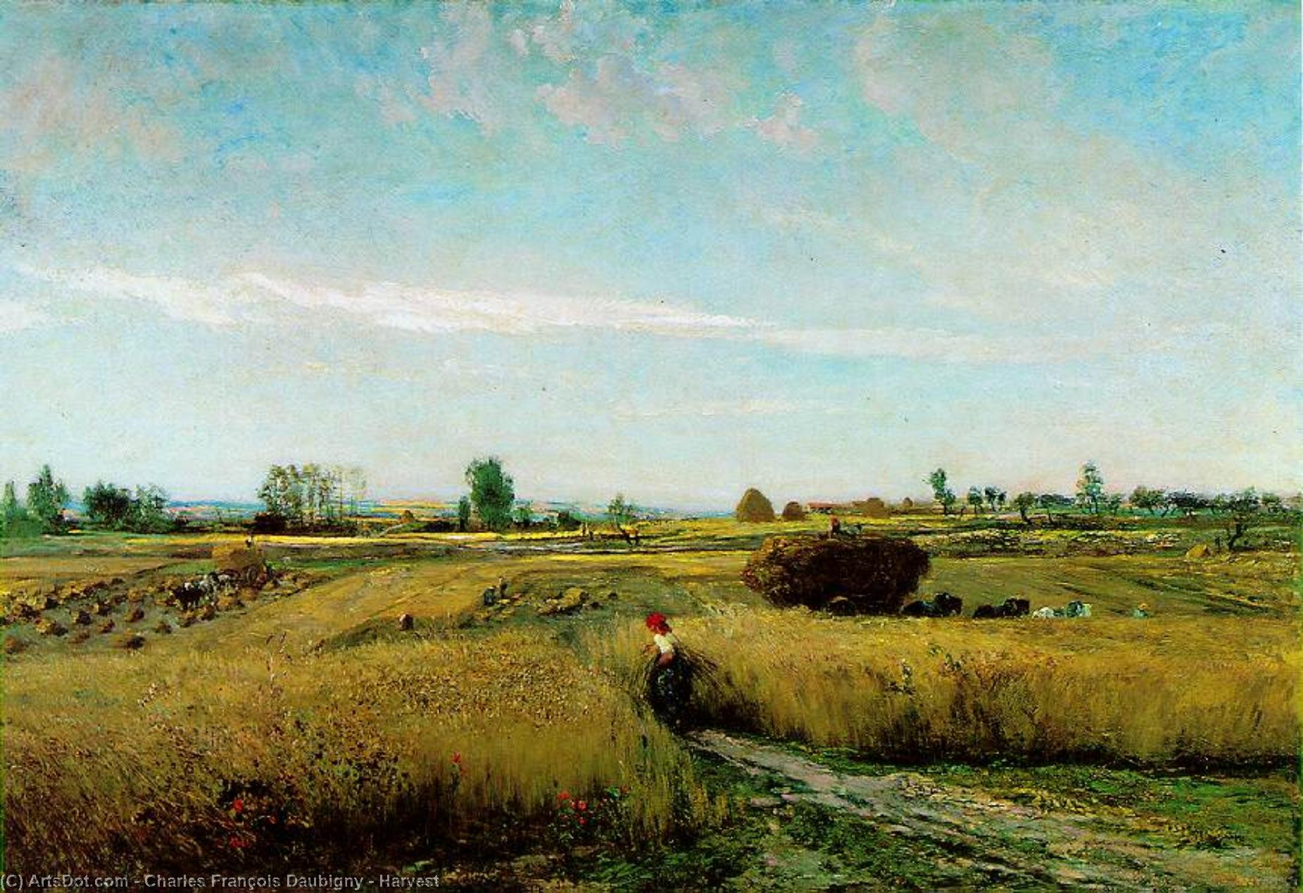 WikiOO.org - Encyclopedia of Fine Arts - Maleri, Artwork Charles François Daubigny - Harvest