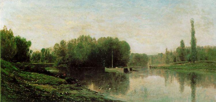 Wikioo.org - The Encyclopedia of Fine Arts - Painting, Artwork by Charles François Daubigny - The Banks of the Oise