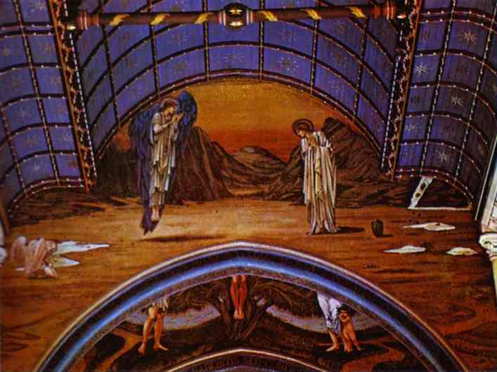 WikiOO.org - Енциклопедия за изящни изкуства - Живопис, Произведения на изкуството Edward Coley Burne-Jones - A view of the mosaic in St Paul's American Church in Rome 1