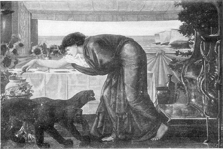 Wikioo.org - สารานุกรมวิจิตรศิลป์ - จิตรกรรม Edward Coley Burne-Jones - Circe