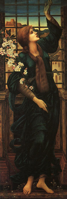 WikiOO.org - Энциклопедия изобразительного искусства - Живопись, Картины  Edward Coley Burne-Jones - Hope 1