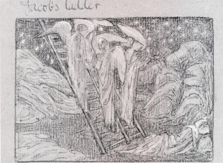 Wikioo.org – L'Enciclopedia delle Belle Arti - Pittura, Opere di Edward Coley Burne-Jones - Scala di Giacobbe