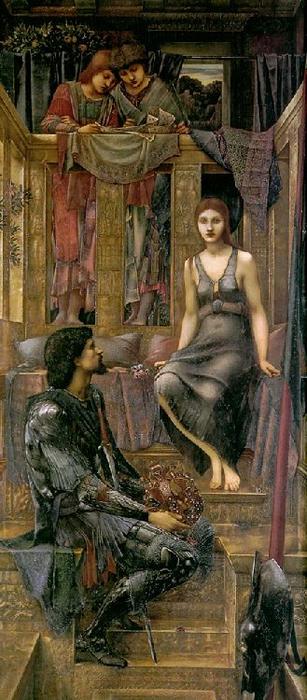 Wikoo.org - موسوعة الفنون الجميلة - اللوحة، العمل الفني Edward Coley Burne-Jones - King Cophetua and the Beggar Maid