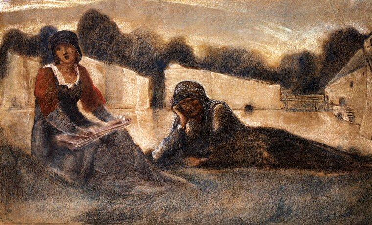 WikiOO.org - Encyclopedia of Fine Arts - Malba, Artwork Edward Coley Burne-Jones - Le Chant D'Amour