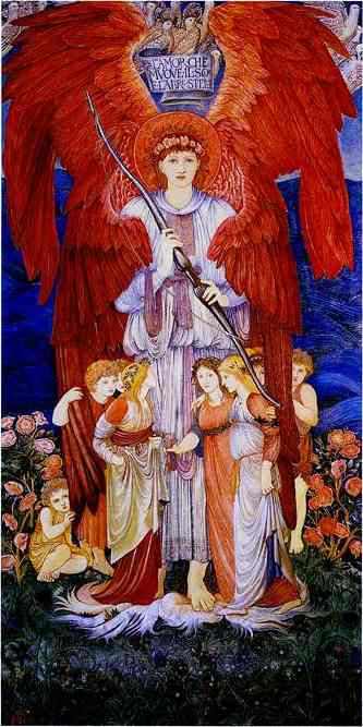 WikiOO.org - Encyclopedia of Fine Arts - Malba, Artwork Edward Coley Burne-Jones - Love