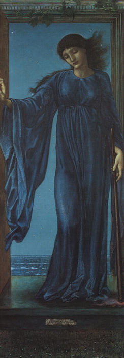 WikiOO.org - Encyclopedia of Fine Arts - Malba, Artwork Edward Coley Burne-Jones - Night