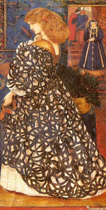 WikiOO.org - Encyclopedia of Fine Arts - Maleri, Artwork Edward Coley Burne-Jones - Sidonia von Bork 1