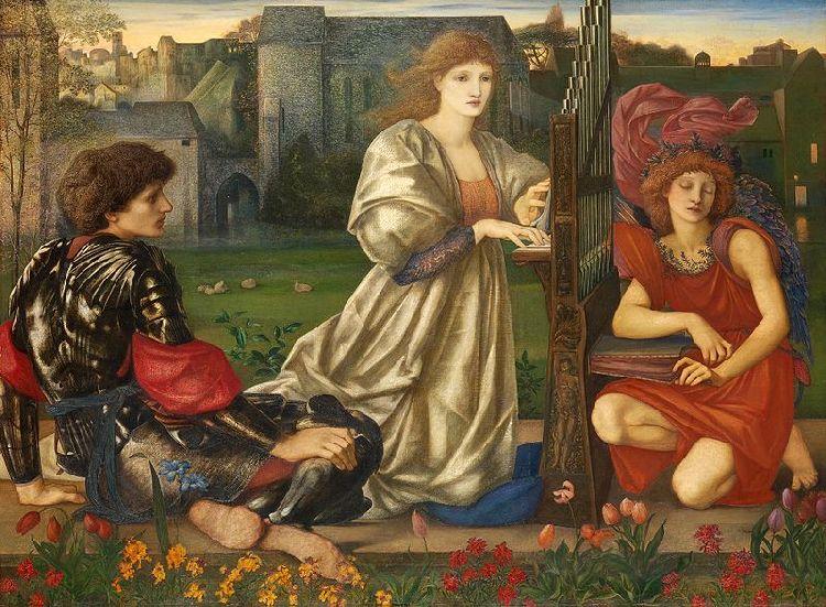 Wikioo.org - The Encyclopedia of Fine Arts - Painting, Artwork by Edward Coley Burne-Jones - Song of Love