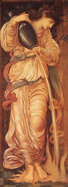 WikiOO.org - دایره المعارف هنرهای زیبا - نقاشی، آثار هنری Edward Coley Burne-Jones - Temperantia