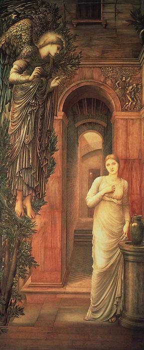WikiOO.org - Енциклопедия за изящни изкуства - Живопис, Произведения на изкуството Edward Coley Burne-Jones - The Annnciation