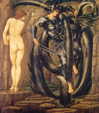 Wikoo.org - موسوعة الفنون الجميلة - اللوحة، العمل الفني Edward Coley Burne-Jones - The Doom Fulfilled
