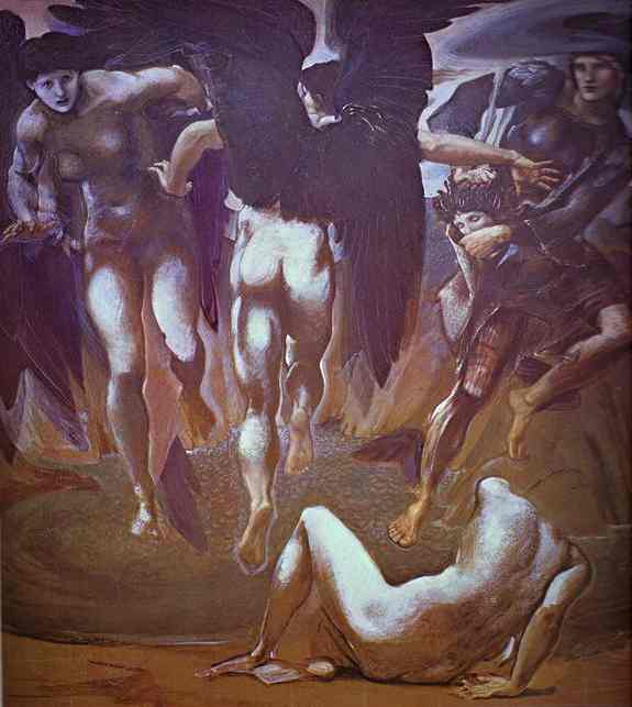 WikiOO.org - Enciklopedija dailės - Tapyba, meno kuriniai Edward Coley Burne-Jones - The Escape of Perseus