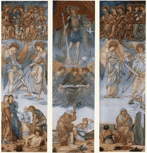 Wikoo.org - موسوعة الفنون الجميلة - اللوحة، العمل الفني Edward Coley Burne-Jones - The Last Judgement
