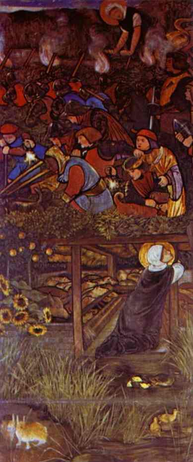 WikiOO.org - Enciklopedija dailės - Tapyba, meno kuriniai Edward Coley Burne-Jones - The Legend of St. Frideswide
