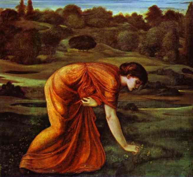 Wikioo.org – La Enciclopedia de las Bellas Artes - Pintura, Obras de arte de Edward Coley Burne-Jones - El Marigold marzo